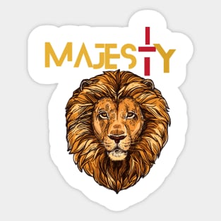 majestic lion Sticker